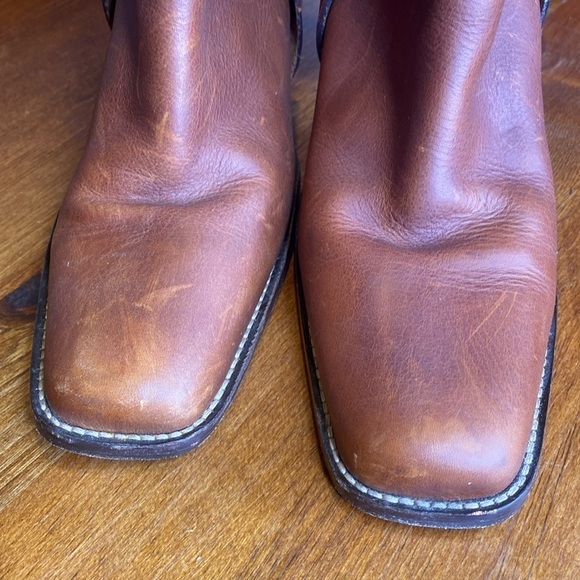 Michael Kors Collection Leather Cowboy Boots size 7.5 Made in Italy - Picture 6 of 17